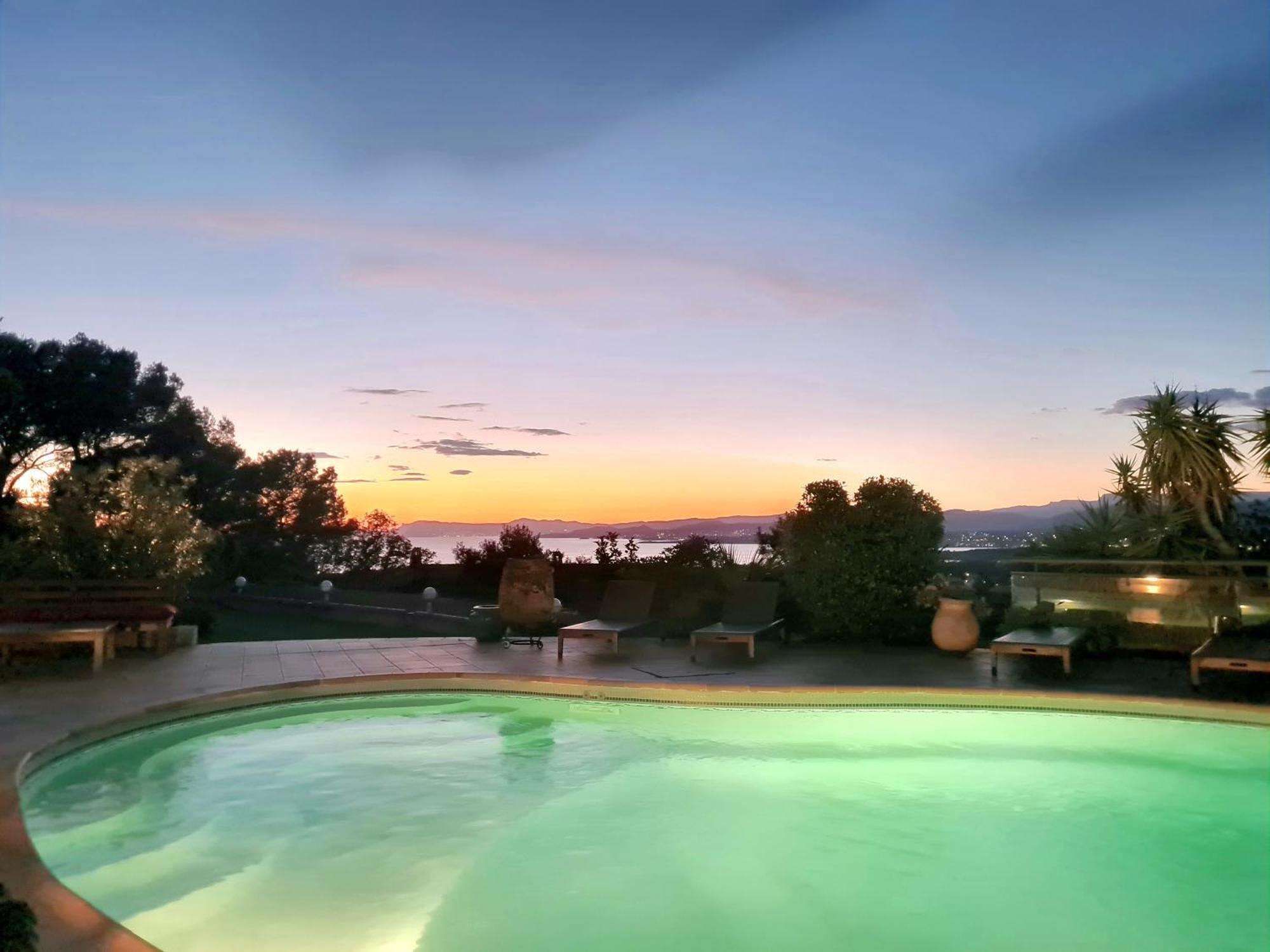 Villa M, Chambres D'Hotes, Vue Mer, Sauna, Piscine A Six-Fours Six-Fours-les-Plages Kültér fotó