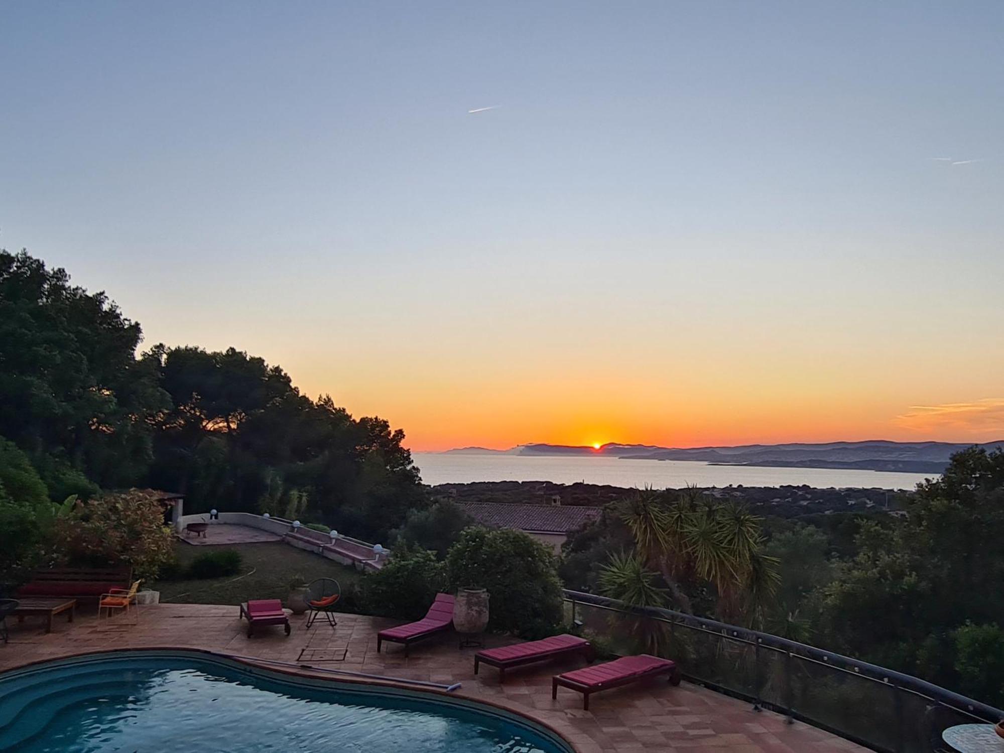 Villa M, Chambres D'Hotes, Vue Mer, Sauna, Piscine A Six-Fours Six-Fours-les-Plages Kültér fotó